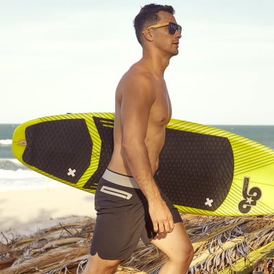 BOARDSHORT TECNOLOGICO SUPERFLY BLACK AND BEGE AWAY